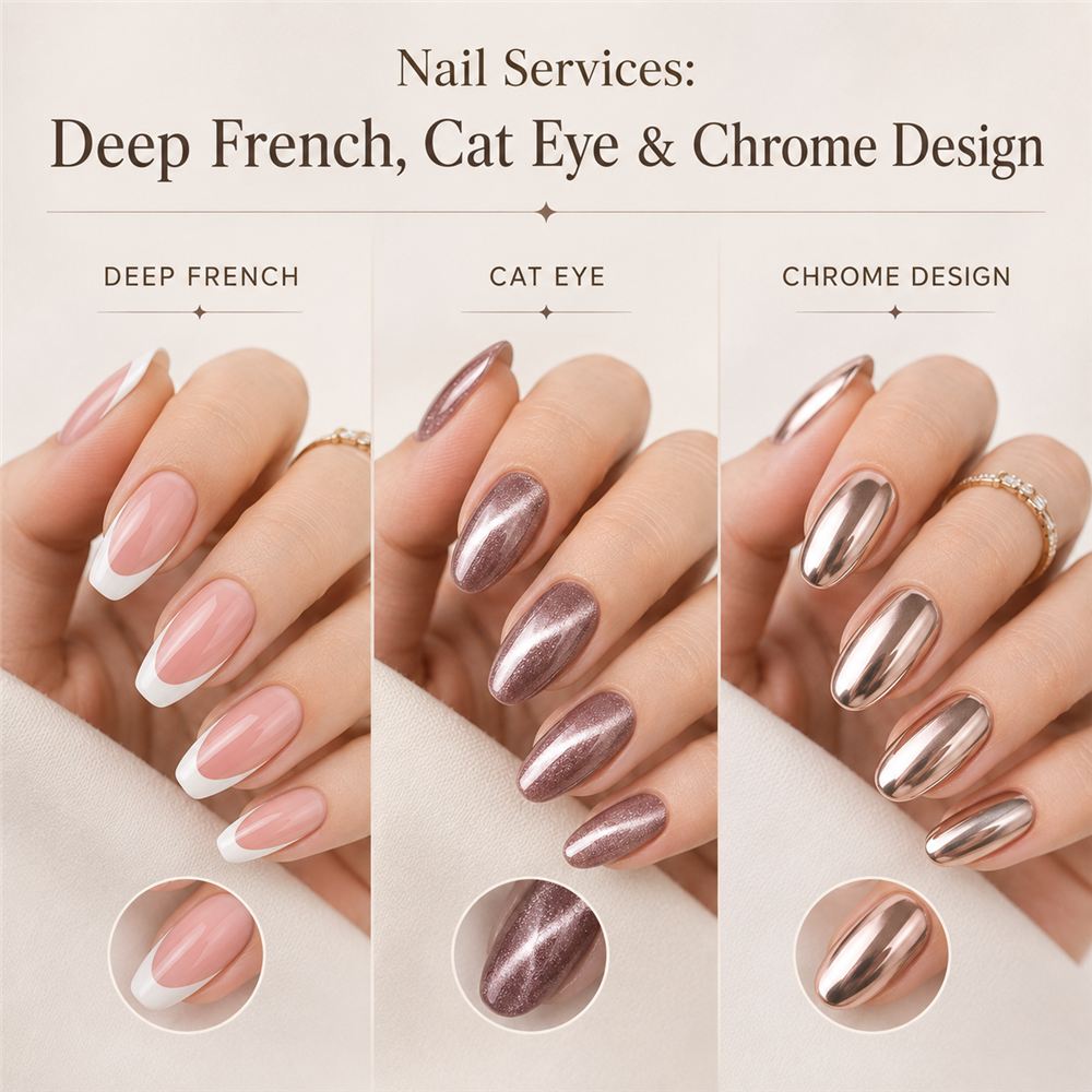 Deep French Tip Nail Art